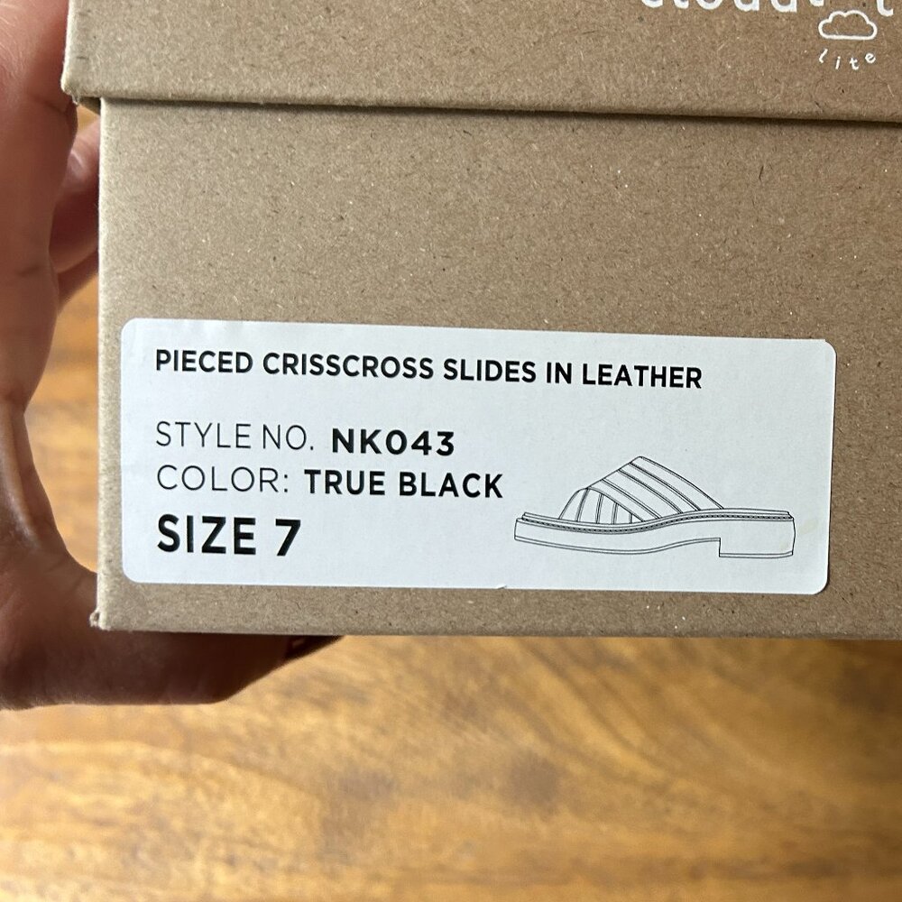 Madewell Leather Criss Cross Slides